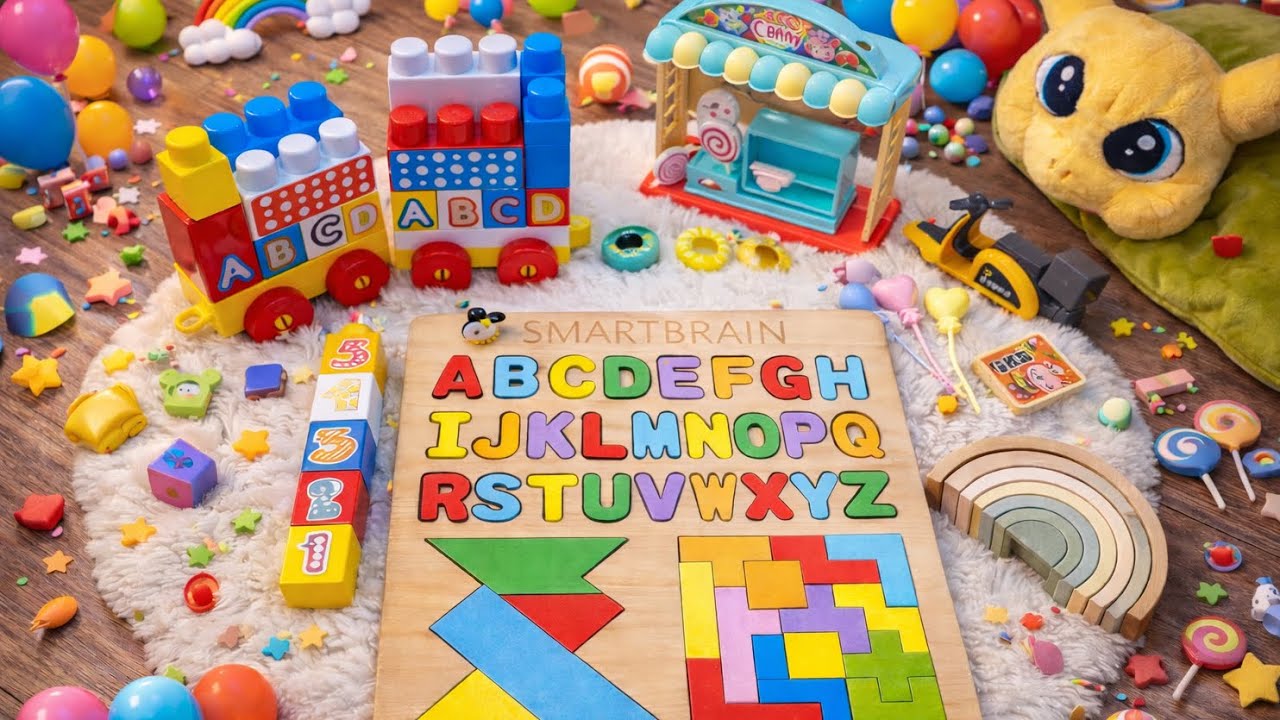 ABC Learning with Toys 🌈 | Fun Educational Video for Kids | Talha taimoor and ibrahim 