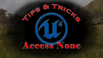 UE4 :: Tips & Tricks - Access None