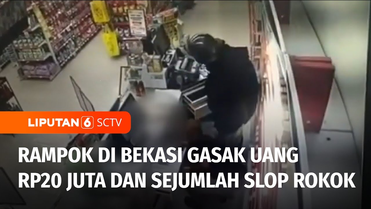 Kawanan Bersenjata Api Merampok Minimarket di Bekasi, Uang Rp20 Juta dan Rokok Raib | Liputan 6