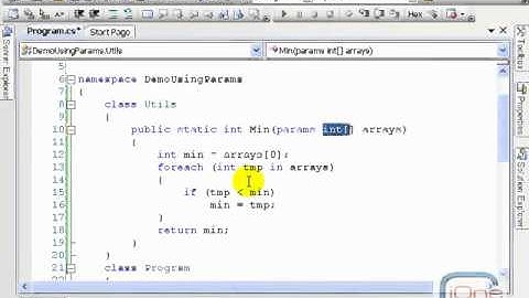 Sử dụng từ khoá params trong C#