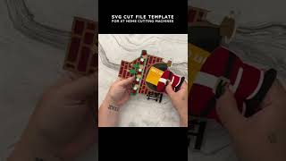 Christmas Fireplace Gift Card Holder | DIY Christmas Stockings Gift Card Holder Template