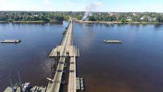 Учения железнодорожных войск с квадрокоптера в Ярославле, лайт версия.