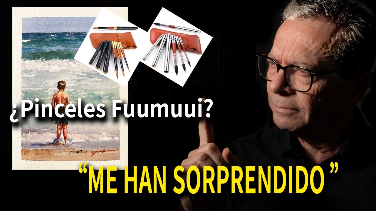 ¿Merecen la pena los pinceles Fuumuui? Los pruebo pintando una acuarela