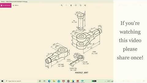 Two eye end | Knuckle Joint Series| Part 3 #solidworks, #shorts, #video