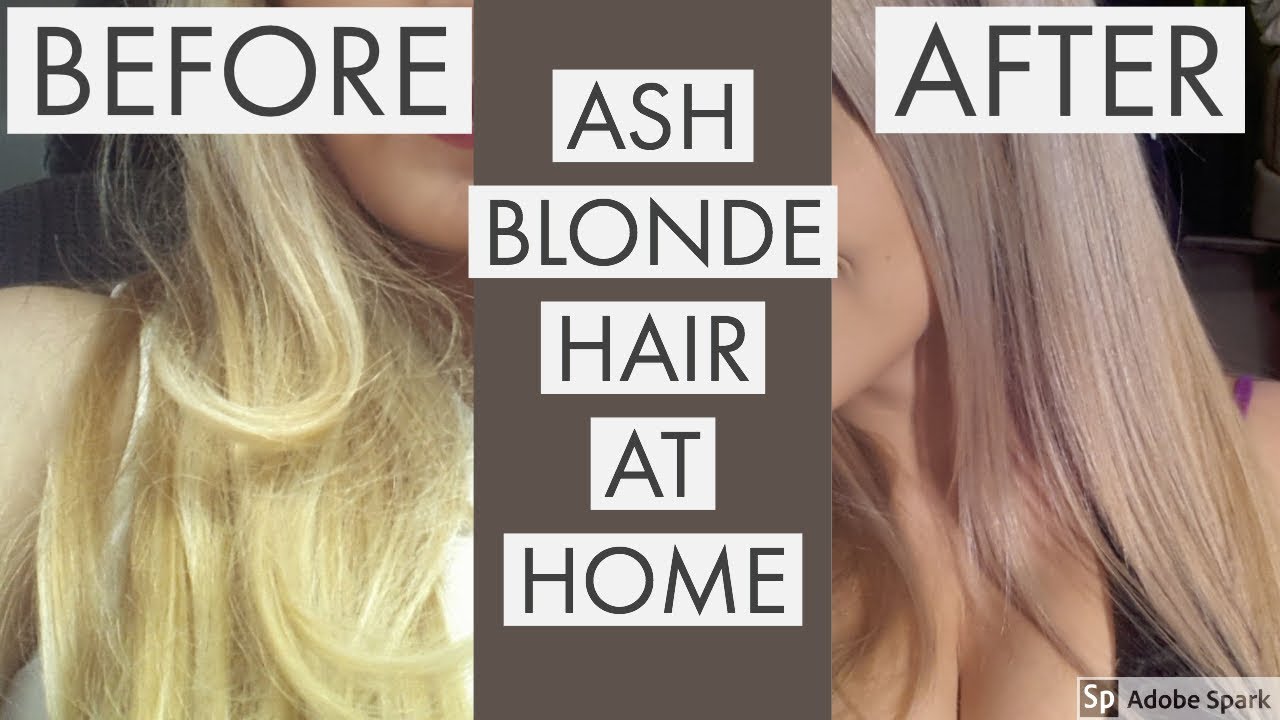 Ash Blonde Hair At Home How To Fix Yellow Hair Youtube