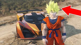 ME TRANSFORMEI NO GOKU SUPER SAIYAJIN E GANHEI PODERES NA CIDADE DO GTA 5!!