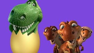 Яйцо с сюрпризом. Динозавр вылупливается из яйца / Egg with a surprise. Growing dinosaur from eggs