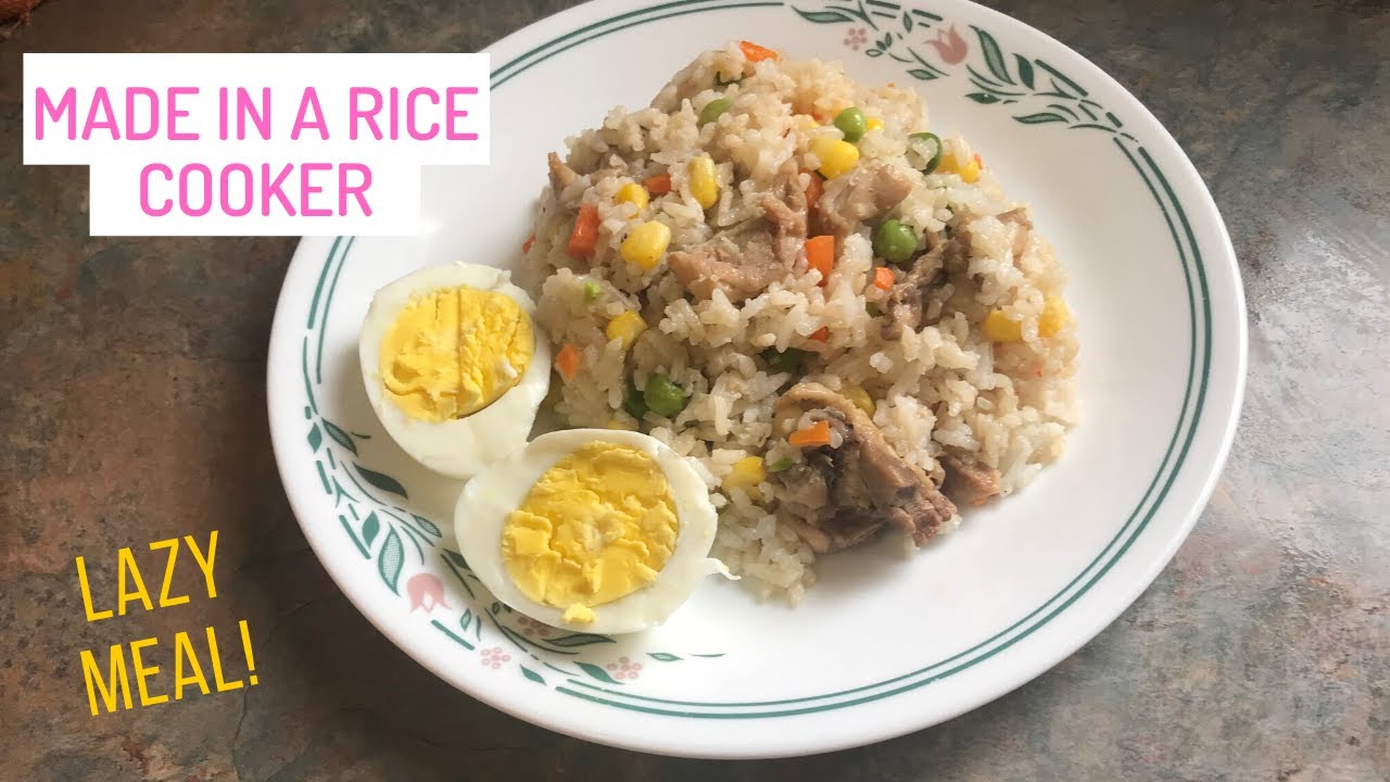 Rice Cooker Meal With Chicken YouTube