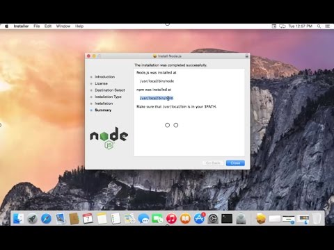 Video: Come apro il nodo js nella riga di comando del Mac?