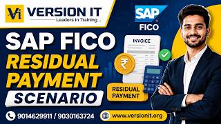 SAP FICO Residual Payment Scenario | Real-Time SAP FICO Training | Customer Payment Process