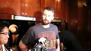 Kevin Love Talks Miami Heat Game 4 Loss, How To Claw Out Of 3-1 Hole, Spark in 3Q