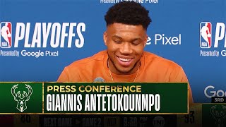 Giannis Antetokounmpo Post Game Press Conference - Game 1