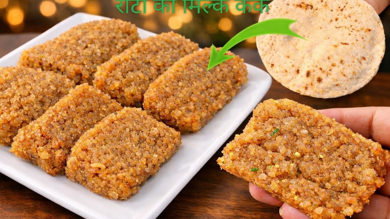 रोटी का मिल्क केक कैसे बनाएं l roti ka milk keck kese bnaye