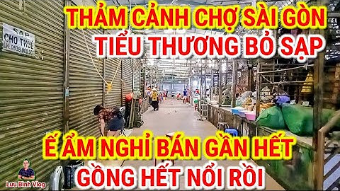 THẢM CẢNH CHỢ SÀI GÒN ! Ế ẨM TIỂU THƯƠNG BỎ SẠP NGHỈ BÁN GẦN HẾT | CHỢ MINH PHỤNG CÂY GÕ QUẬN 6 