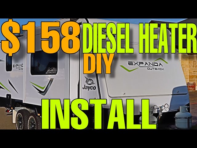 Cheapest EBay Diesel Heater Install to Jayco Expanda Slideout - YouTube