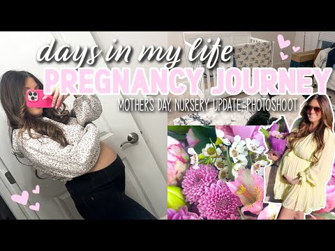 💕🎀🤰🏻DAYS IN MY LIFE PREGNANCY EDITION|  First Mother's Day, nursery updates, half baked photoshoot
