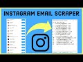 How to scrape email addresses from Instagram followers/following