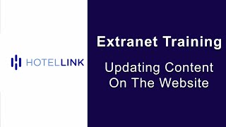 Extranet demo - Website | Updating content on the website