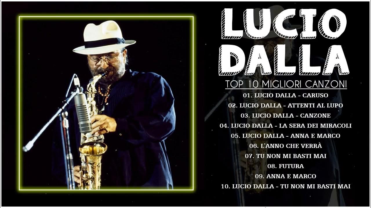 Lucio Dalla Greatest Hits Full Album - Best of Lucio Dalla - Ascolta Il  meglio di Lucio Dalla 