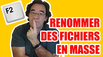 Comment renommer en masse ?