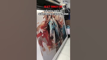 Tranh in sơn dầu trên nền vải Canvas, đóng khung viền đen - 090 9357 365 - In Kỹ Thuật Số Since 2006