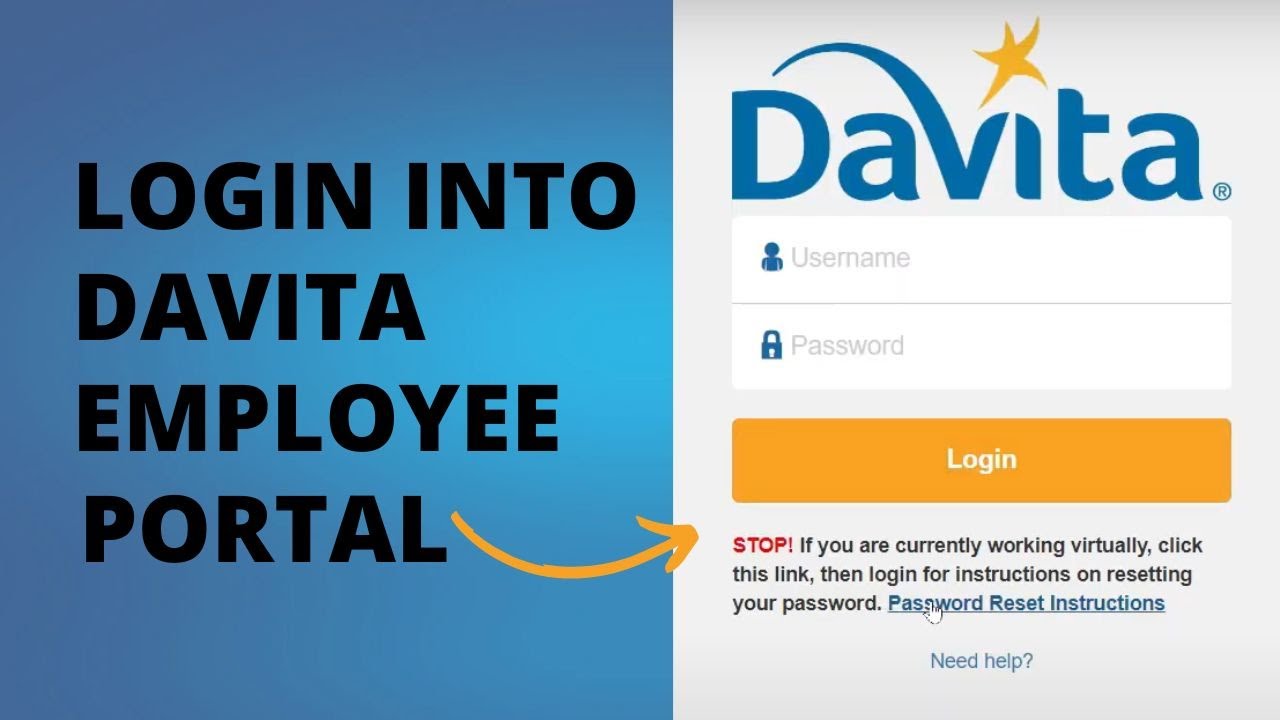 How To Login DaVita Employee Portal Account Online 2022 YouTube