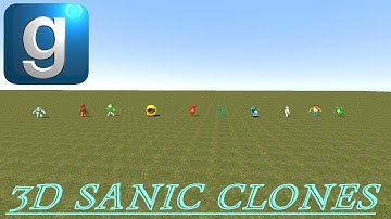GMOD: Viewer Requested NPCs! PART 4: 3D Sanic Clones!
