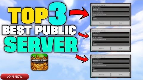 TOP 3 BEST MINECRAFT PUBLIC SERVER | JOIN PUBLIC SERVER