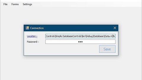 0- Connection Form With Database Access - Save Connection Information in Xml File USING VB.NET