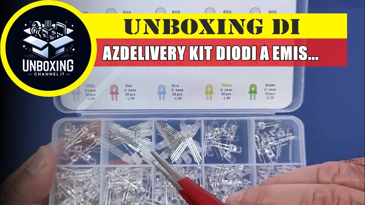 AZDelivery Kit Diodi a Emissione di Luce a LED, 350 pezzi, 3mm e 5mm YouTube
