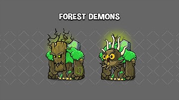 forest demon , treant 2d game character