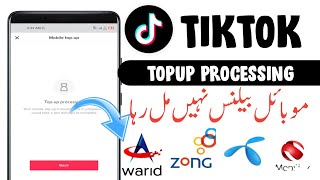 Tiktok Withdraw Failed - Tiktok Topup Not Received - Tiktok Mobile Topup Processing Error