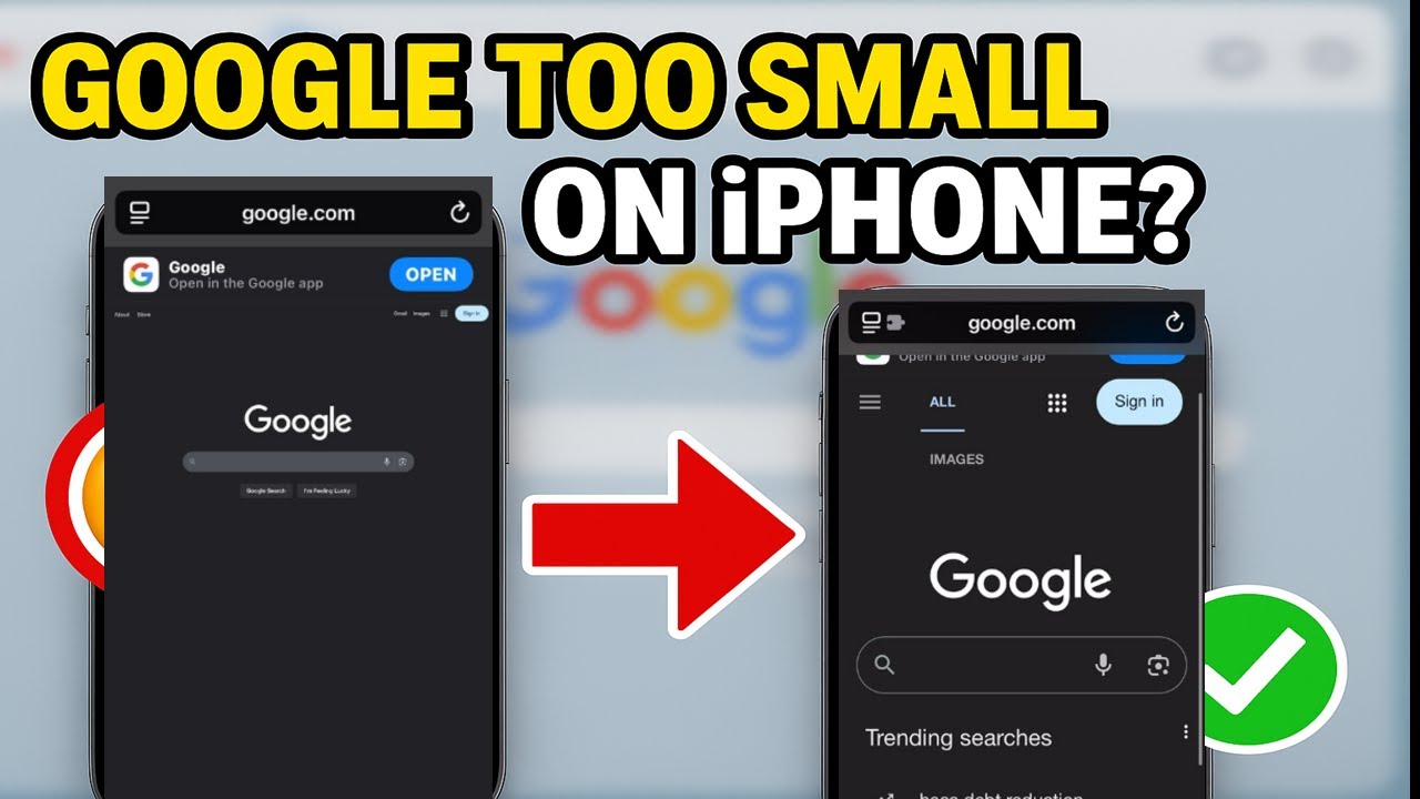 Google Looks Too Small on iPhone? Here’s the Fix!
