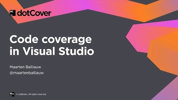 dotCover for code coverage in Visual Studio