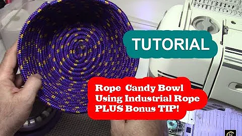 Rope Candy Bowl Using Industrial Rope TUTORIAL - C...
