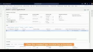 E-Invoice Solution  (InvoiceNow) for Microsoft Dynamics 365 Finance & Supply Chain Management