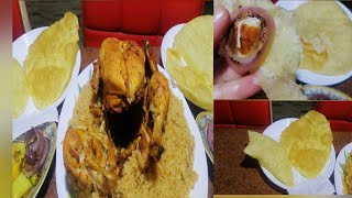 منيو دجاج تكا  اللذيذ مع العيش البوري 💯💯اكل مطاعم 😋😋
