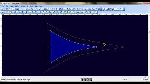 Optitex ND Cut Seam Angle tool, We can cut seam corner from anywhere by this tool