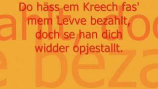 Hey Kölle du bes e jeföhl -Höhner- [lyrik] chords