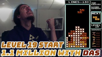 DAS Level 19 Start 1.1 Million! [NES Tetris NTSC]