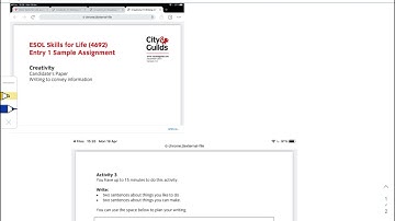 4. How to pass ESOL Entry 1 - Writing Activity 3 - Writing sentences