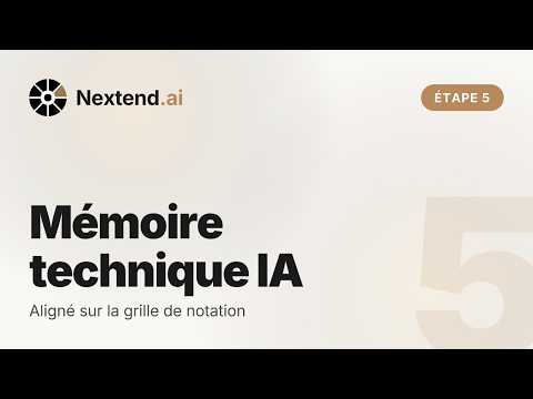 Étape 5 : rédiger votre mémoire technique avec l'IA