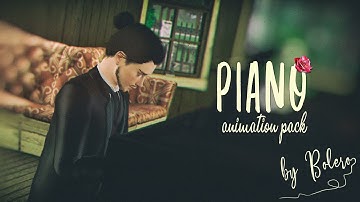 Piano Animation Pack by Bolero (The Sims 3 Animations)
