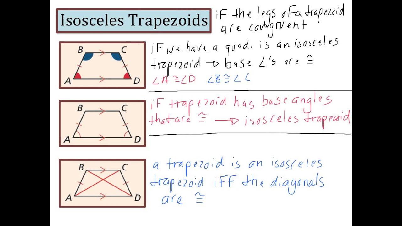 problem solving properties of kites and trapezoids