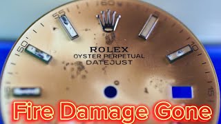 Fire damaged Rolex restoration🔥 PT2 “The Cleanup” by Peter Piccolino 6,432 views 1 year ago 9 minutes, 21 seconds