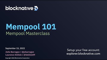 Mempool Masterclass  - Mempool Monitoring 101
