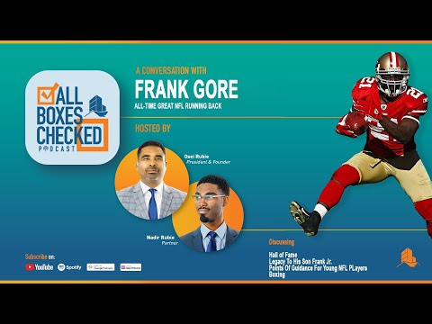 ALL BOXES CHECKED | FRANK GORE, NFL ALL-TIME GREAT | PROMO