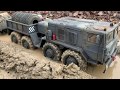 Cross Rc BC8, MAZ537 Mammoth mit Cross Rc Trailer T005, SCHLAMM, МАЗ 537