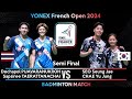Puavaranukroh taerattanachai vs seo seung jae chae yu jung  french open 2024 badminton semi final