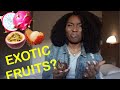 AMERICAN TRIES WEIRD EXOTIC FRUITS FOR THE FIRST TIME | Dragon Fruit, Passion fruit, etc.